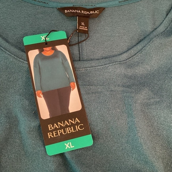 Banana Republic Cozycore Scoop Neck L/S Evergreen L/S Top Size XL - Picture 2 of 6